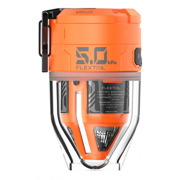 Flextail Max Pump 3 高速二合一 可充電氣泵 (橙色)